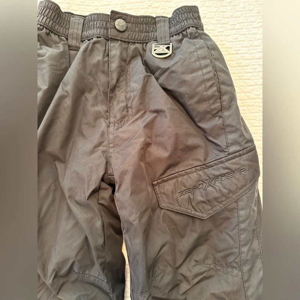 KIDS ZeroXposur Black Winter Snow Pants - SIZE 5 / 6
